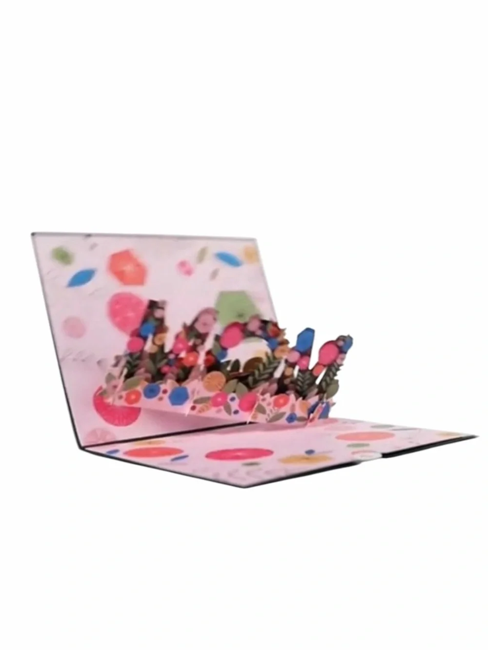 Love Grateful for Mom Pop-Up Card - Pink Floral